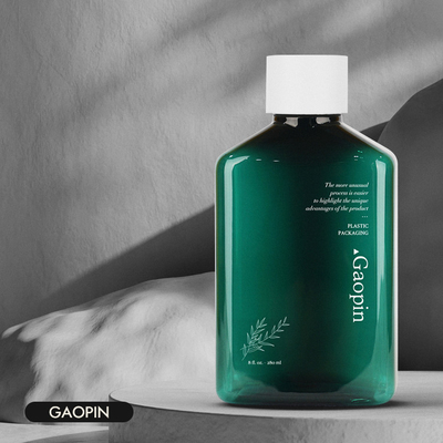 Gel transparente luxuoso do chuveiro do ANIMAL DE ESTIMAÇÃO da garrafa do champô e do condicionador que empacota o recipiente do tonalizador do PCR 400ml
