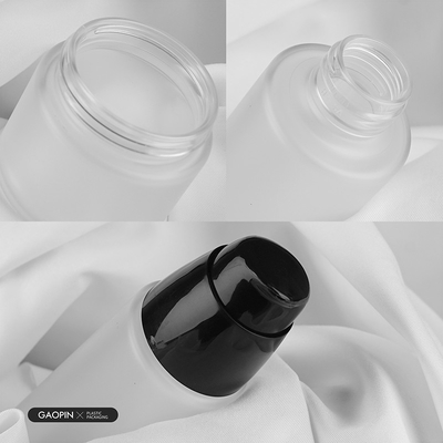 Atacado 50/100/120ml ecofriendly pet branco loção para lavar o rosto frascos de bomba de plástico cosmético