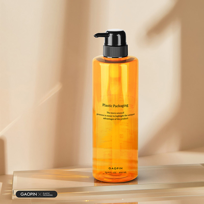 Frascos transparentes de loção de lavagem corporal de plástico para animais de estimação de 500 ml personalizados