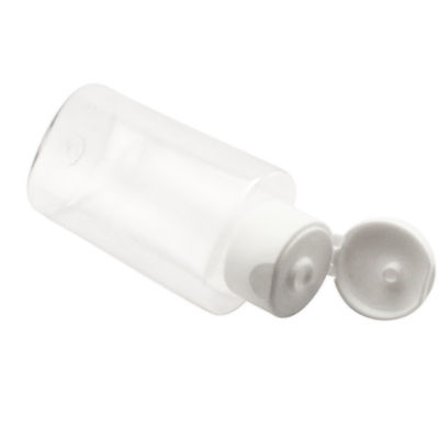 O gel vazio claro do Sanitizer da mão de Flip Cap Cosmetic Plastic Bottles engarrafa 60ml 100ml