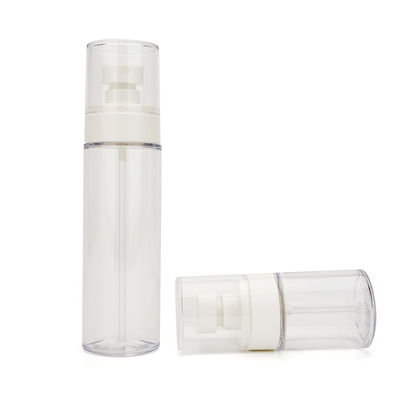 Cor branca plástica vazia personalizada das garrafas 100ml 50ml 120ml do pulverizador