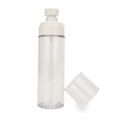 Cor branca plástica vazia personalizada das garrafas 100ml 50ml 120ml do pulverizador