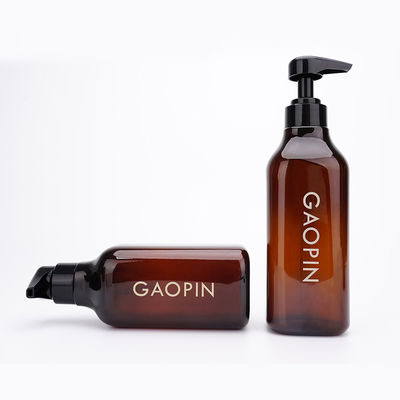 selagem de empacotamento do conta-gotas de Amber Plastic Shampoo Bottles And do ANIMAL DE ESTIMAÇÃO 500ml