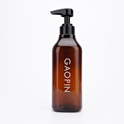selagem de empacotamento do conta-gotas de Amber Plastic Shampoo Bottles And do ANIMAL DE ESTIMAÇÃO 500ml
