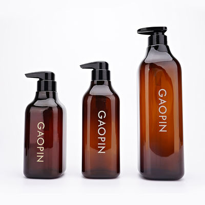 selagem de empacotamento do conta-gotas de Amber Plastic Shampoo Bottles And do ANIMAL DE ESTIMAÇÃO 500ml