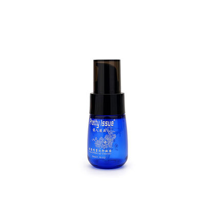 Cor azul plástica vazia reciclável da garrafa 30ml 120ml da bomba de Skincare