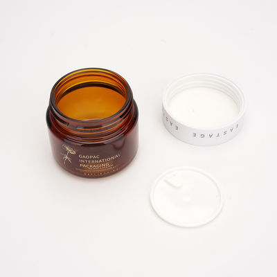 empacotamento de Amber Lotion Bottles Plastic Cosmetic da bomba de 80ml 100ml