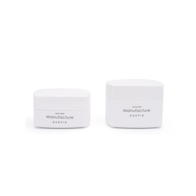 Recipiente plástico 30g 50g das garrafas da loção do quadrado para o empacotamento do creme do cuidado do corpo
