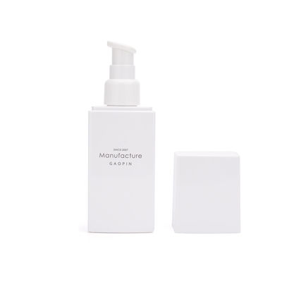 Recipiente plástico 30g 50g das garrafas da loção do quadrado para o empacotamento do creme do cuidado do corpo