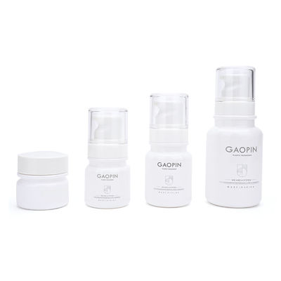 Garrafa plástica cosmética da loção das garrafas 15ML 40ML 60ML 100ML da essência branca de PETG