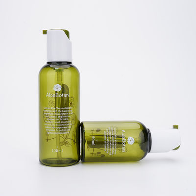 Claro - frasco da garrafa 50ml PETG da loção e grupo cosméticos plásticos verdes das garrafas