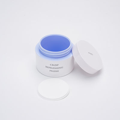 Garrafa plástica branca Skincare da loção de PETG que empacota frascos cosméticos de 15g 20g