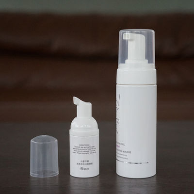 garrafa branca do ANIMAL DE ESTIMAÇÃO do cilindro da garrafa da bomba da espuma plástica de 150ml 25ml