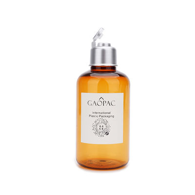 180ml Amber Plastic Shampoo Bottles/garrafa de tonalizador cosmética com Flip Cap