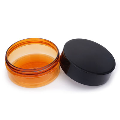 O cosmético plástico redondo range o recipiente do cabelo 200ml com a gaxeta do PE da tampa