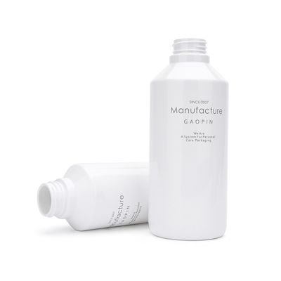 O champô branco do ANIMAL DE ESTIMAÇÃO de QS engarrafa a bomba da loção de 300ml 500ml para o condicionador de cabelo