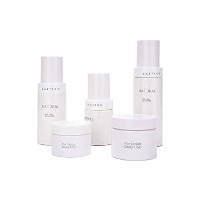 O cosmético plástico do OEM engarrafa o frasco branco do ANIMAL DE ESTIMAÇÃO que empacota 30ml 50ml 80ml 100ml