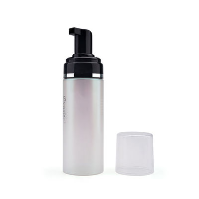 A bomba da espuma plástica do GV 150ml engarrafa a garrafa facial semi transparente do limpador da espuma com tampão