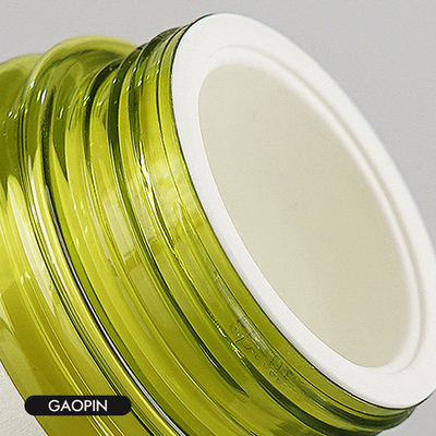 da garrafa plástica da loção do verde de 40ml 50ml 130ml grupo de empacotamento cosmético luxuoso