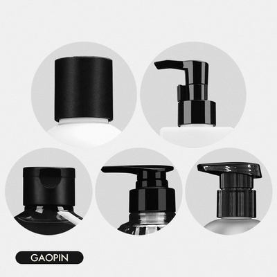 do HDPE branco feito sob encomenda branco da cor de 60ml 300ml 350ml 750ml garrafas plásticas da loção do champô da bomba