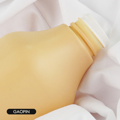o champô 350ml plástico engarrafa o cosmético da loção que empacota com bomba do ouro