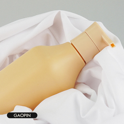 o champô 350ml plástico engarrafa o cosmético da loção que empacota com bomba do ouro
