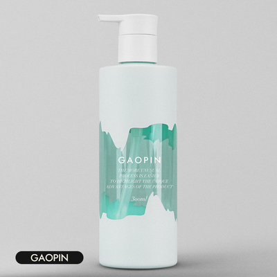 Garrafas plásticas do champô de Matte Finish 200ml com cabeça Logo Custom da bomba